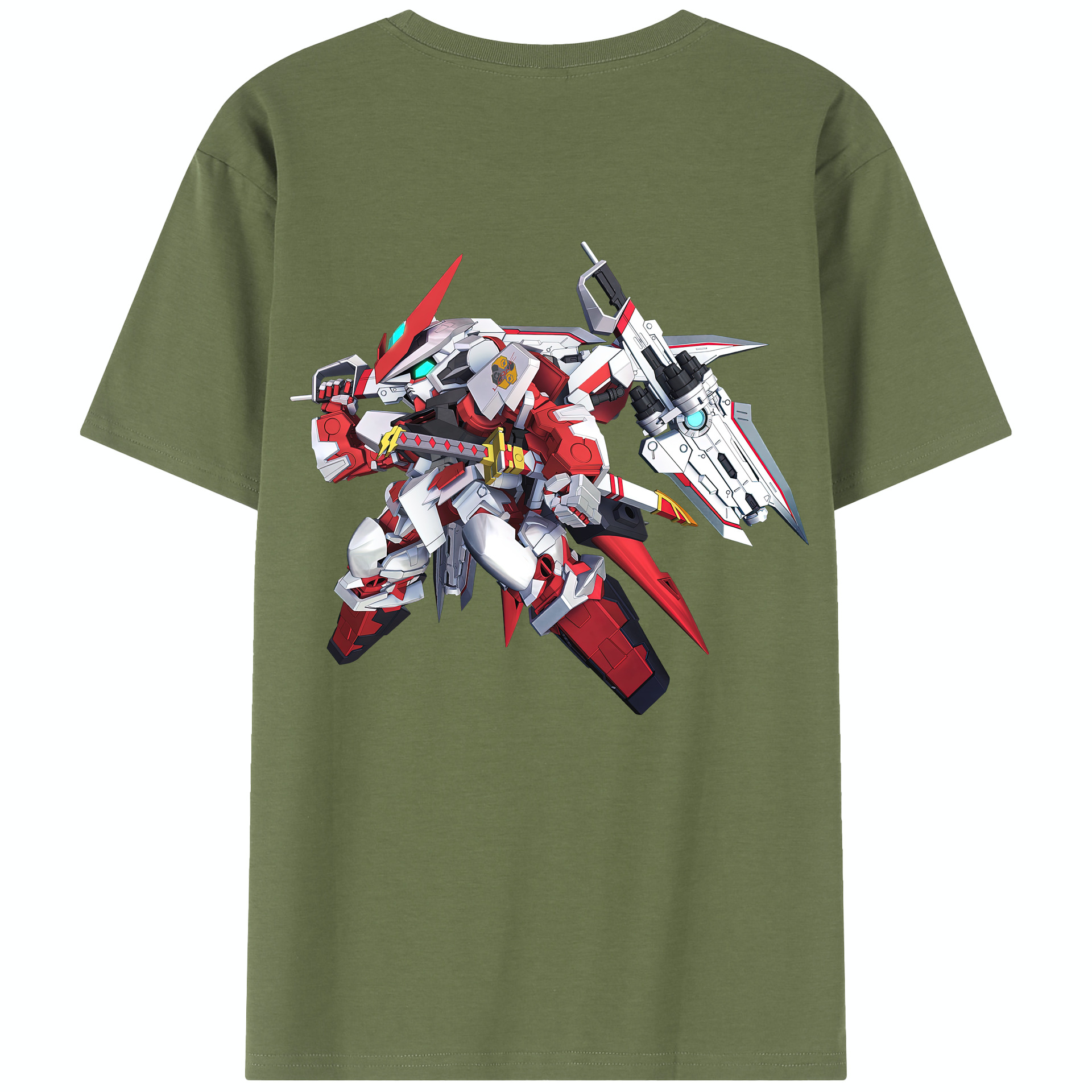 （画像用） 機動戦士ガンダム Mobile Suit Gundam 綿100％半袖Tシャツ（背面プリント）
